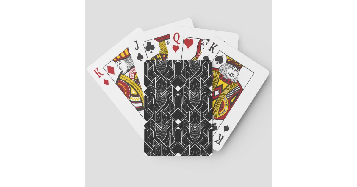 Art Deco Gatsby Pattern Playing Cards