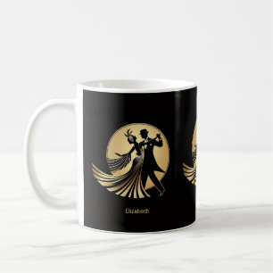 Art Deco Gatsby Roaring 20s Prohibition Gift Name Coffee Mug