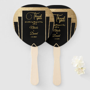 Art Deco Gatsby Wedding Hand Fan