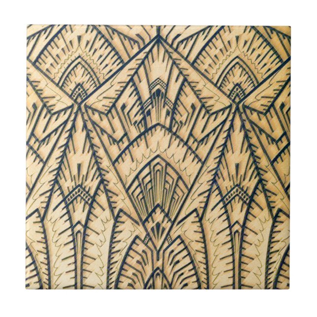 Art Deco Geo Architect Ceramic Tile (Front)