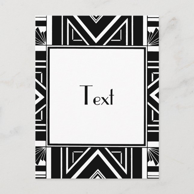 Art Deco Geo Postcard (Front)