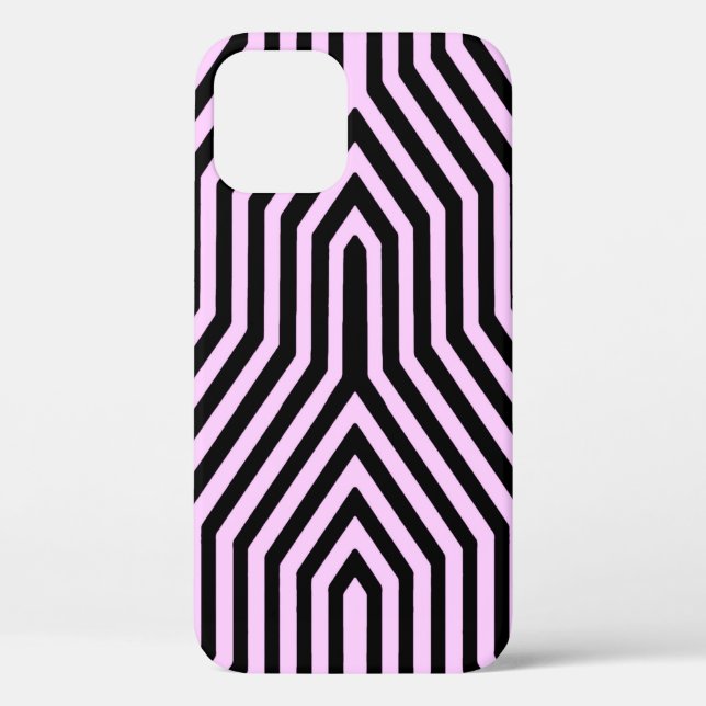Art Deco Geometric - black and pink Case-Mate iPhone Case (Back)