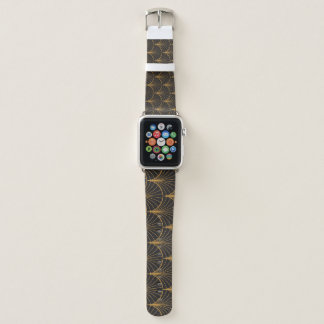 Art Deco Geometric Circles Pattern Apple Watch Band