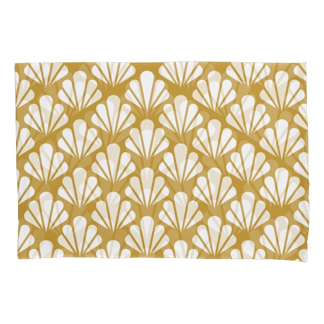 Art Deco, geometric floral seamless pattern. Pillow Case (Front)