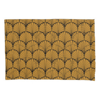 Art Deco Geometric Floral Texture Pillow Case