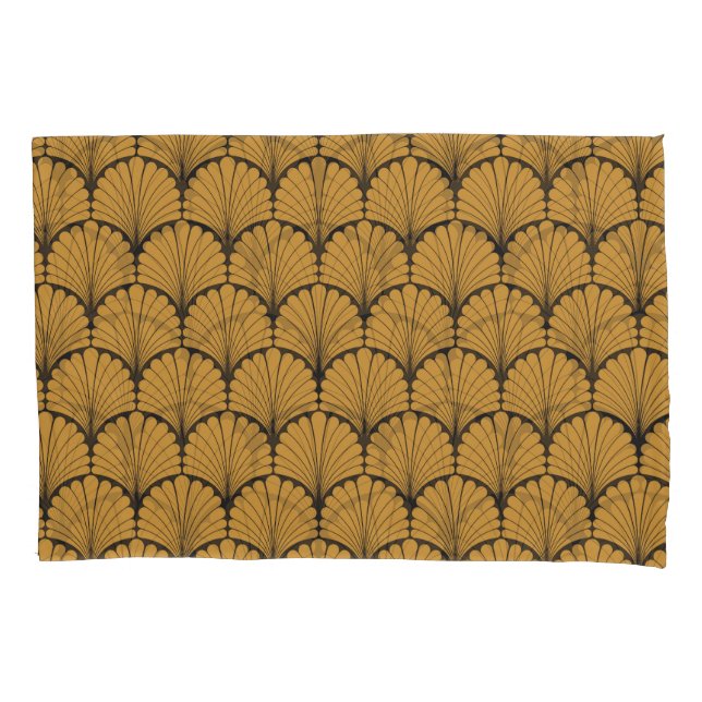 Art Deco Geometric Floral Texture Pillow Case (Front)