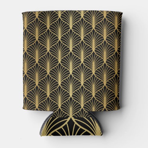 Art Deco Geometric Luxury Pattern Can Cooler