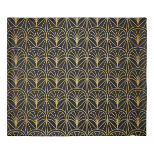 Art Deco Geometric Minimalistic Pattern Duvet Cover