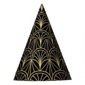 Art Deco Geometric Minimalistic Pattern Party Hat
