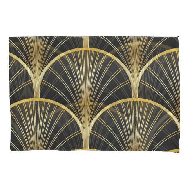 Art Deco Geometric Texture Illustration Pillow Case (Front)