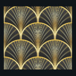 Art Deco Geometric Texture Illustration Poster<br><div class="desc">Art Deco Seamless Pattern. Geometric decorative texture. Vintage illustration. Step back into the Art Deco era with this chic geometric decorative texture. Embrace the Art Deco Vibes – Geometric Decorative Texture. art, deco, pattern, background, golden, seamless, gold, set, black, abstract, illustration, texture, decor, paper, vintage, retro, line, geometric, luxury, fabric...</div>