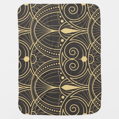 Art Deco Geometric Tiles Luxury Baby Blanket