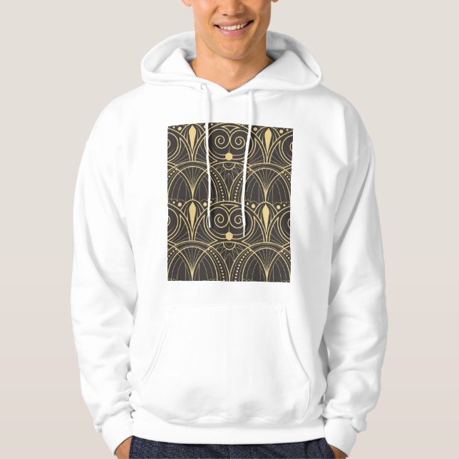 Art Deco Geometric Tiles Luxury. Hoodie (Front)