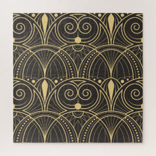 Art Deco Geometric Tiles Luxury. Jigsaw Puzzle