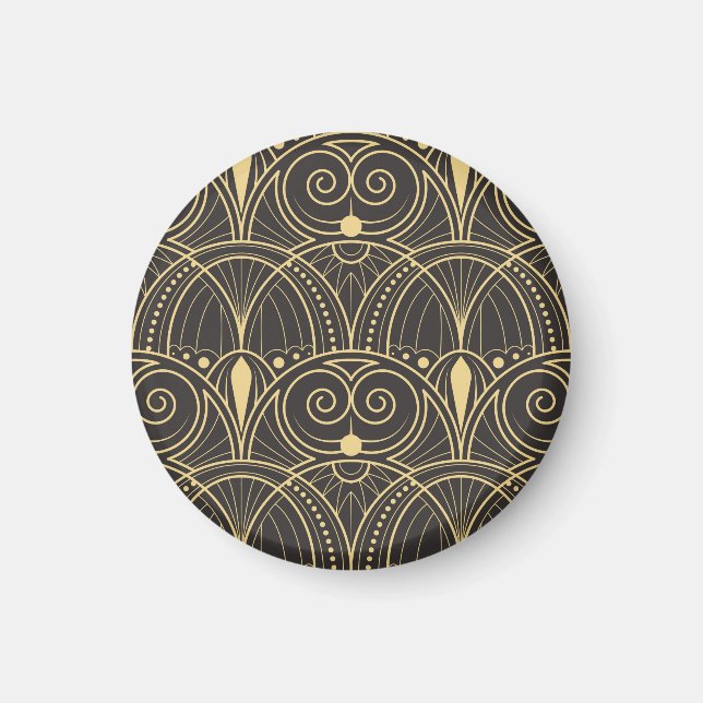 Art Deco Geometric Tiles Luxury. Magnet (Front)