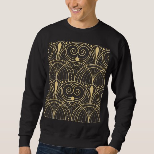 Art Deco Geometric Tiles Luxury Sweatshirt