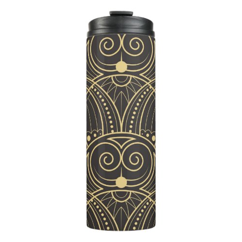 Art Deco Geometric Tiles Luxury Thermal Tumbler