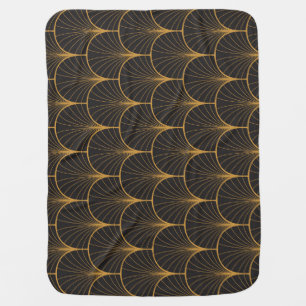 Art Deco, Geometric Vintage Pattern. Baby Blanket