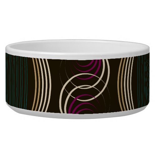 Art deco geometric vintage pattern bowl