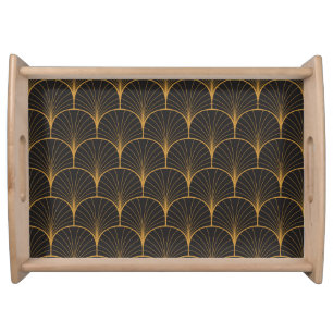 Art Deco, Geometric Vintage Pattern. Serving Tray