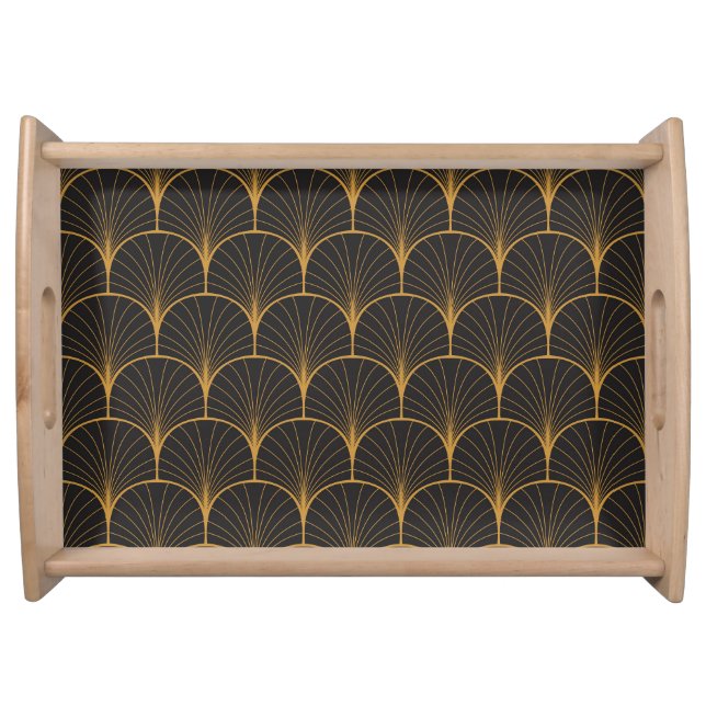 Art Deco, Geometric Vintage Pattern. Serving Tray (Front)