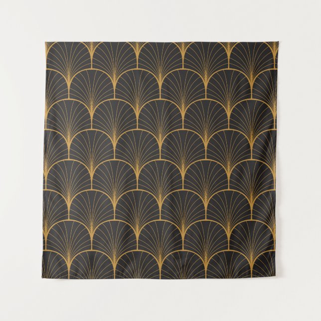 Art Deco, Geometric Vintage Pattern. Tapestry (Front)