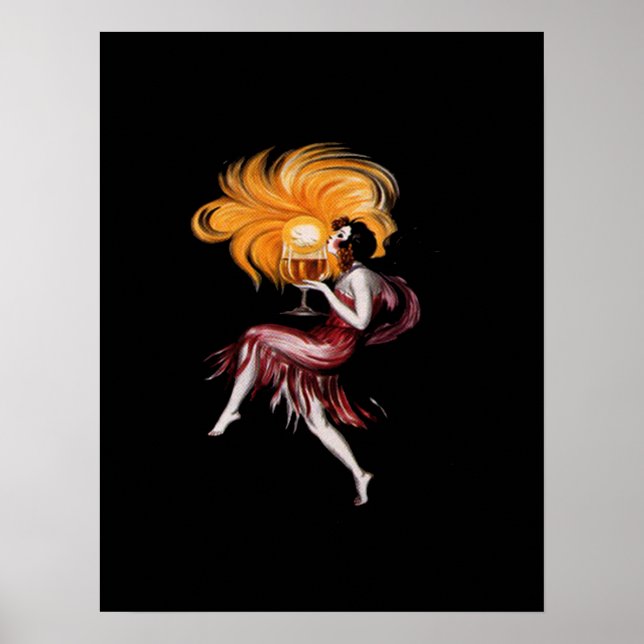 Art Deco Girl  Vintage Poster (Front)