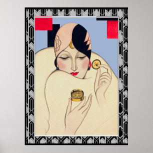 Art Deco Glamor Poster