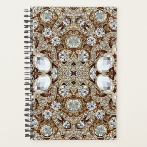  Art Deco Glamorous Vintage Fashion Beige Gold  Planner