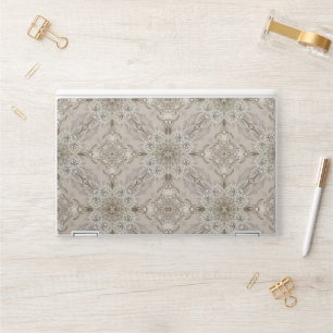 Art Deco Glamorous Vintage Fashion Grey Beige HP Laptop Skin