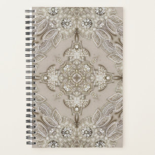 Art Deco Glamorous Vintage Fashion Grey Beige Planner