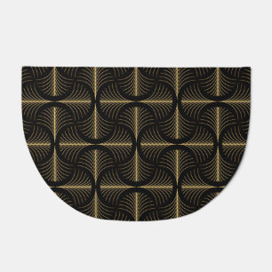 Art Deco Glamour: Golden Motifs Doormat