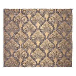 Art Deco Glamour: Golden Scales. Duvet Cover