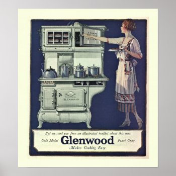 Art Deco Glenwood Stove Poster by Vintage_Obsession at Zazzle