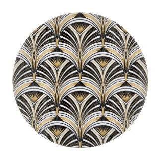 Art Deco Gold Black Elegance: Roaring Twenties Cutting Board