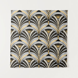 Art Deco Gold Black Elegance: Roaring Twenties Tapestry