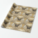 Art Deco gold black Wrapping Paper