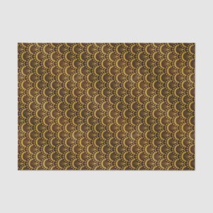Art Deco Gold Fan Pattern Tissue Paper