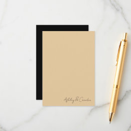 Art Deco Gold Frame Handwritten Enclosure Card