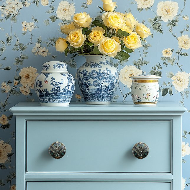  Art Deco Gold Green Black Art Nouveau  Ceramic Knob (Creator Uploaded)