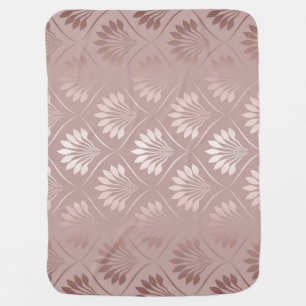 Art Deco: Gold Lattice Elegance. Baby Blanket