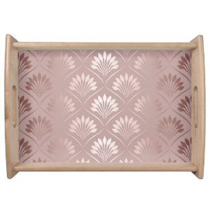 Art Deco: Gold Lattice Elegance. Serving Tray