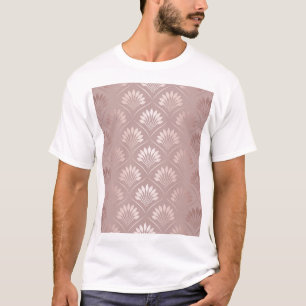 Art Deco: Gold Lattice Elegance. T-Shirt