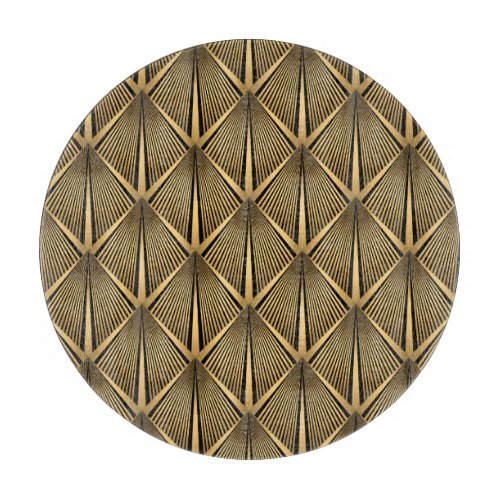 Art Deco Gold Luxury Pattern Cutting Board