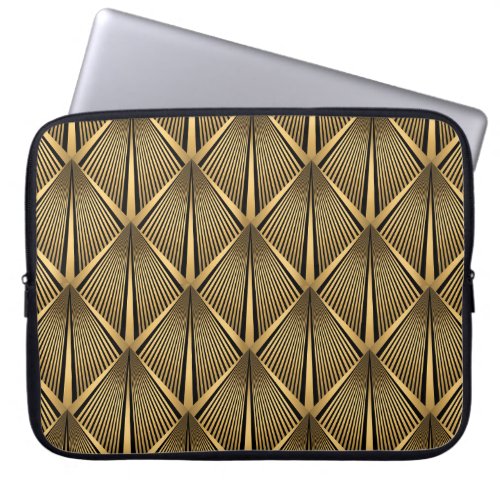 Art Deco Gold Luxury Pattern Laptop Sleeve