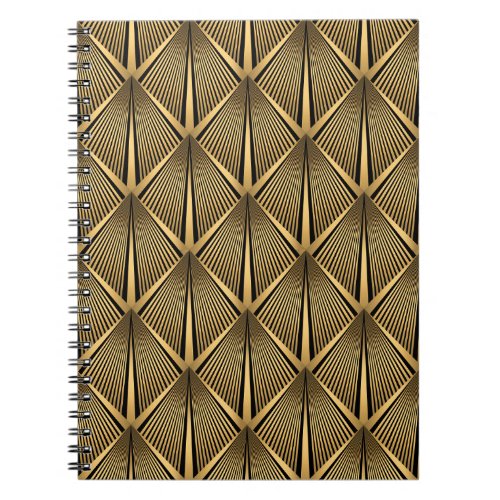 Art Deco Gold Luxury Pattern Notebook