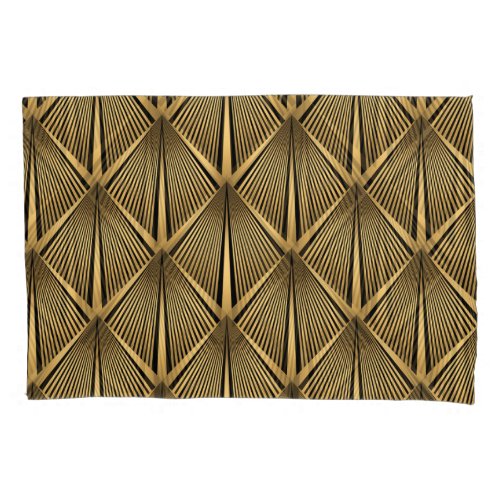 Art Deco Gold Luxury Pattern Pillow Case