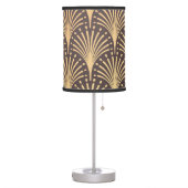 Art Deco Gold: Minimalistic Geometric Luxury Table Lamp (Left)