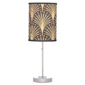 Art Deco Gold: Minimalistic Geometric Luxury Table Lamp (Front)