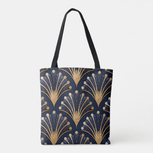 Art Deco Gold Pattern Tote Bag